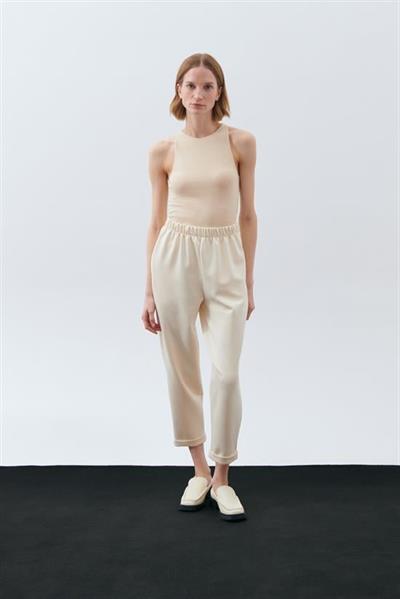 DOUBLE HEM SCUBA PANTS VANILLA