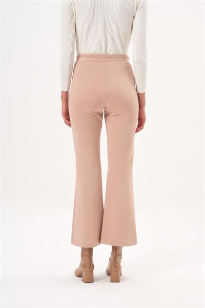 FLARED SCUBA PANTS MINK