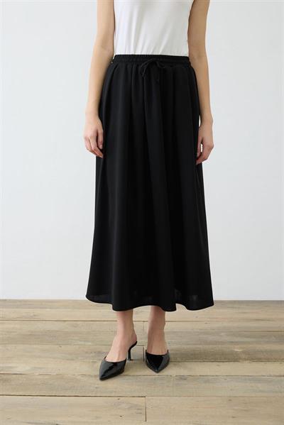 GLORY STRETCH CREPE SKIRT BLACK