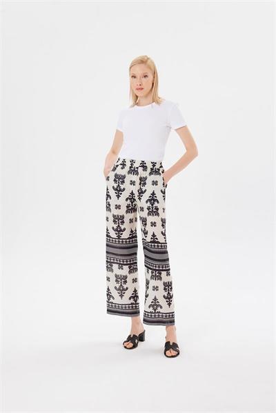 KATAR LINEN KIMONO SET BEIGE BLACK