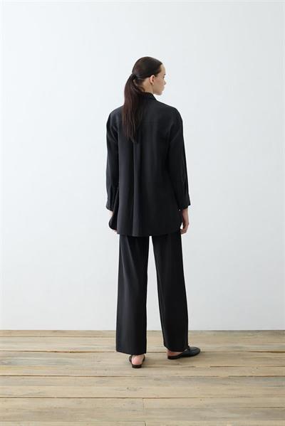 LIGHTWEIGHT GABARDINE POCKET PANTS SET BLACK