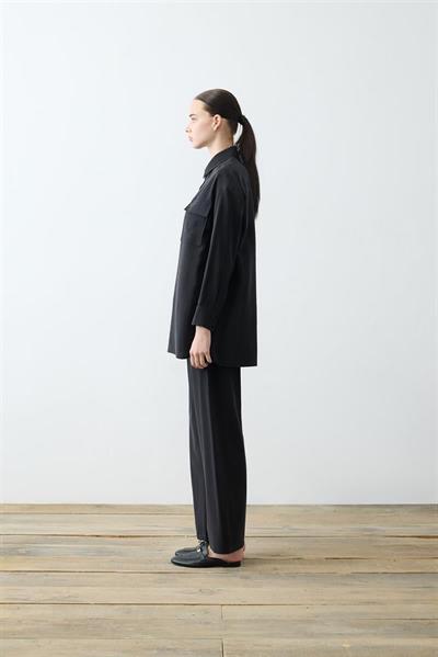 LIGHTWEIGHT GABARDINE POCKET PANTS SET BLACK