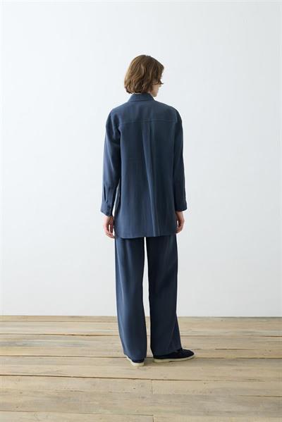 LIGHTWEIGHT GABARDINE POCKET PANTS SET NAVY BLUE