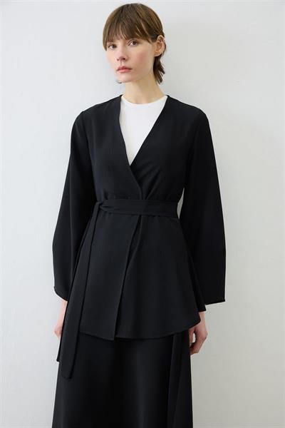 LORA CREPE SKIRT SET BLACK