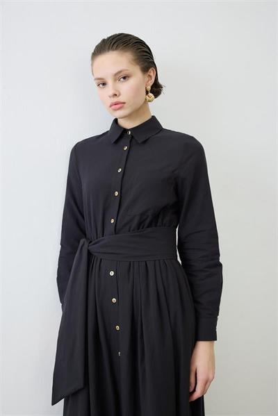 MELISSA BRODERIE DRESS BLACK