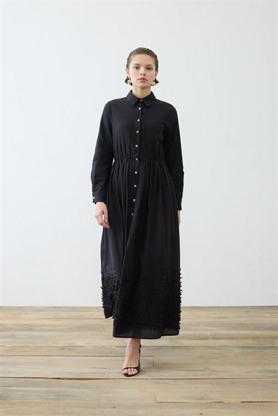MELISSA BRODERIE DRESS BLACK