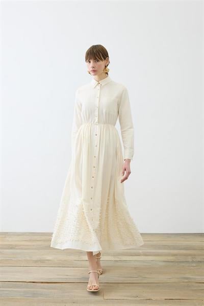 MELISSA BRODERIE DRESS ECRU