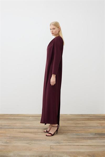 MIA FRONT AND BACK CLOSED JUMPSUIT BURGUNDY