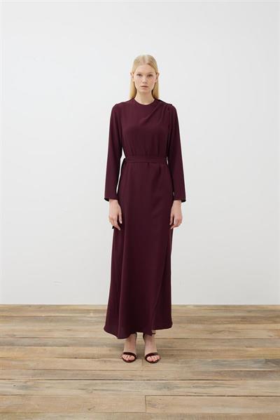 MIA FRONT AND BACK CLOSED JUMPSUIT BURGUNDY