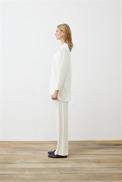 MODAL JERSEY CIMALI PANTS SET ECRU