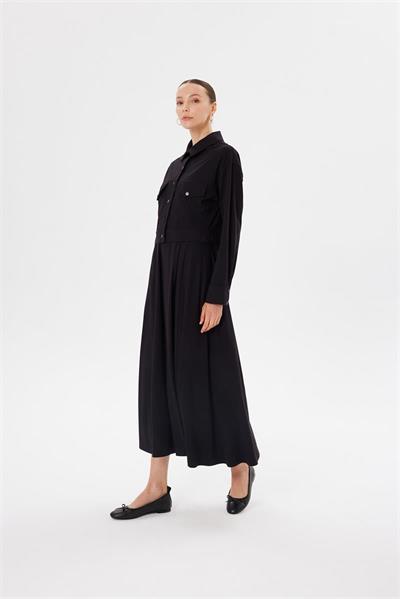 MODAL JERSEY CROPPED JACKET BLACK