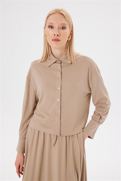 MODAL JERSEY SKIRT SET MINK