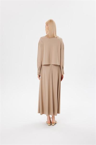 MODAL JERSEY SKIRT SET MINK