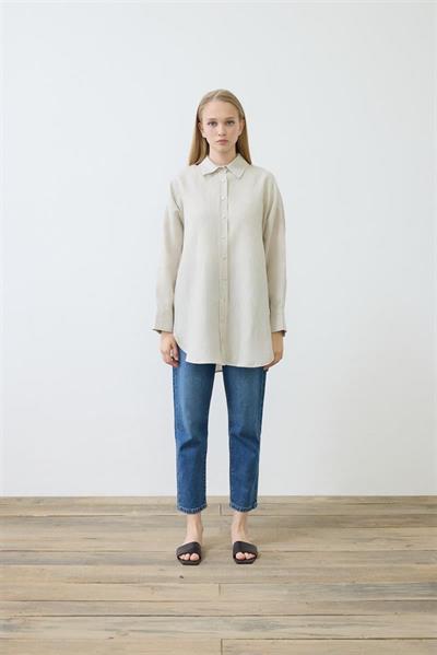 NATURAL 100% LINEN SHIRT NATURAL
