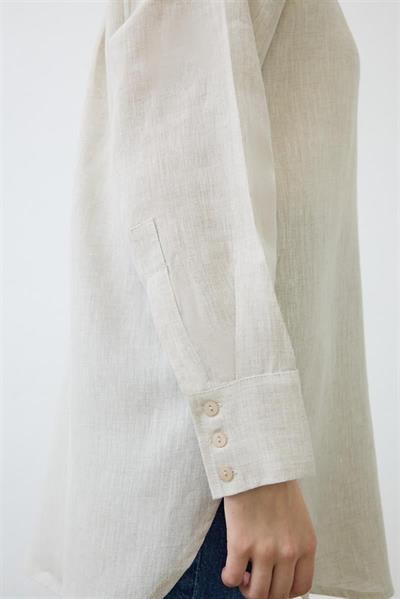 NATURAL 100% LINEN SHIRT NATURAL