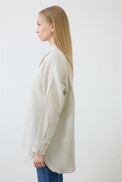 NATURAL 100% LINEN SHIRT NATURAL