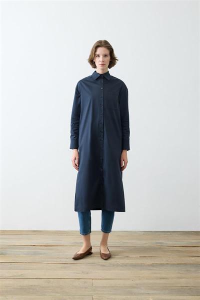 NOVA LONG SHIRT NAVY BLUE