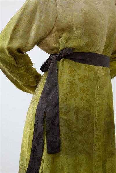 OMBRE RAYON VISCOSE SHIRT DRESS GREEN