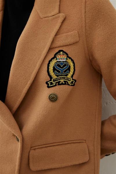 PREMIUM SELECTION WOOL CASHMERE BLAZER JACKET CAMEL