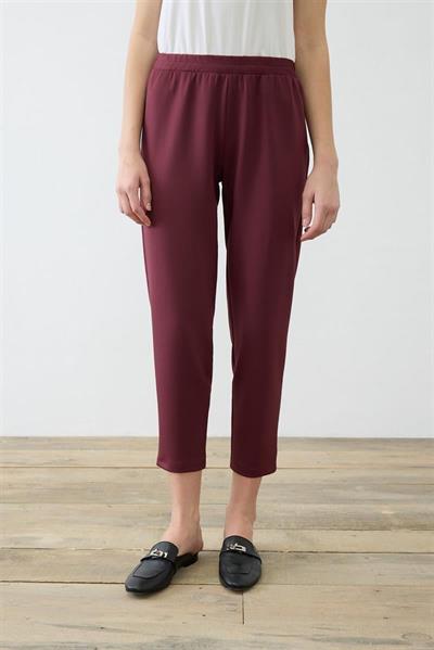 SCUBA CARROT PANTS BURGUNDY