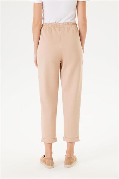 SCUBA DOUBLE HEM PANTS MINK