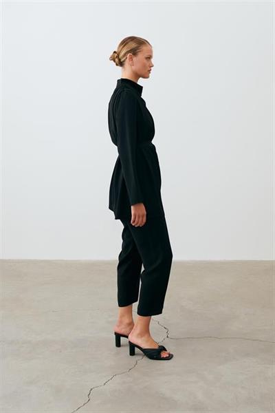 ZARIF CREPE PANTS SET BLACK