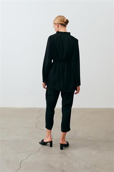 ZARIF CREPE PANTS SET BLACK