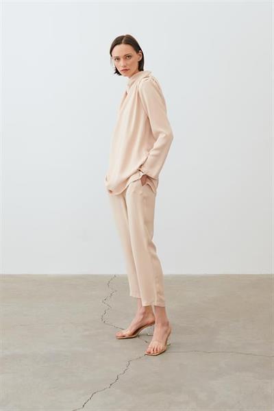 ZARIF CREPE PANTS SET MINK