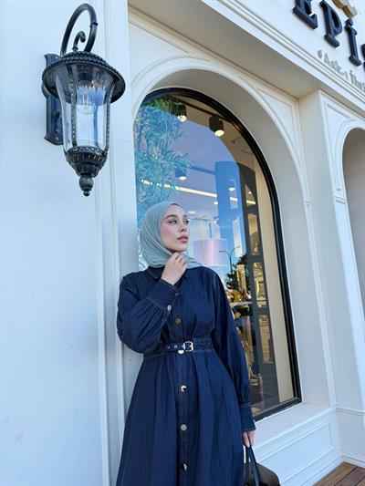 Amoria Denim Elbise - Denim