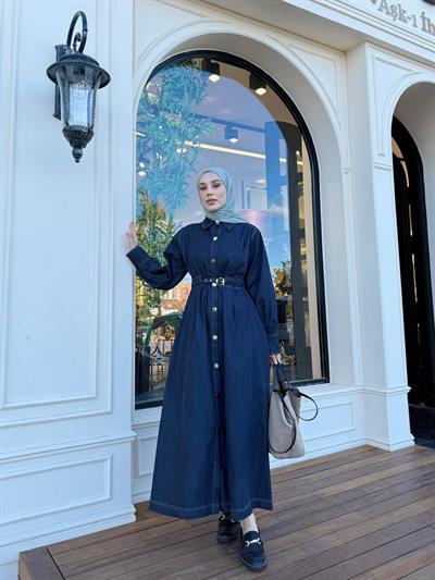 Amoria Denim Elbise - Denim