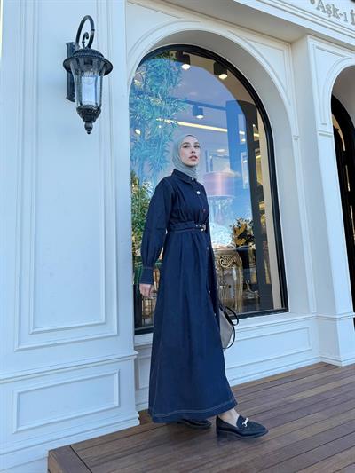 Amoria Denim Elbise - Denim
