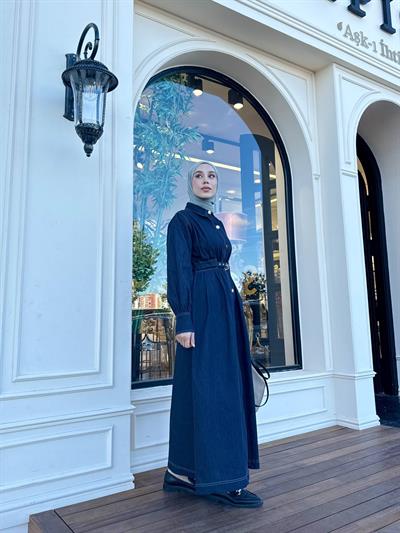 Amoria Denim Elbise - Denim