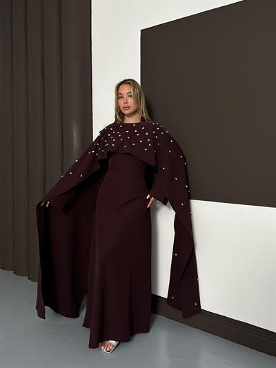 Baler Elbise - Bordo