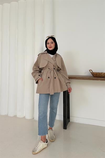 Carmen Trench - Taş Rengi
