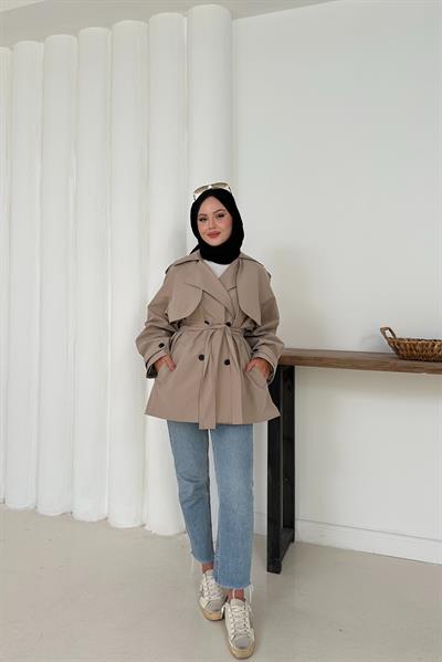 Carmen Trench - Taş Rengi