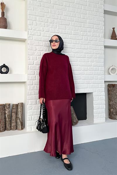 Claire Triko Kazak - Bordo