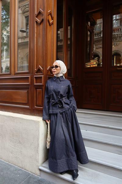 Clara Denim Altüst Takım - Denim