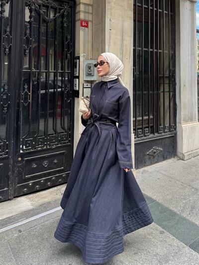 Clara Denim Altüst Takım - Denim