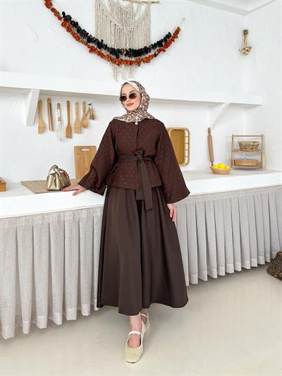 Fiorella Alt-Üst Takım - Kahverengi