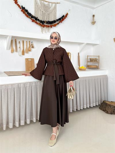 Fiorella Alt-Üst Takım - Kahverengi