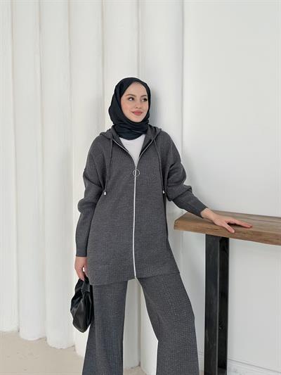 Marina Taş Detay Alt-Üst Takım - Gri