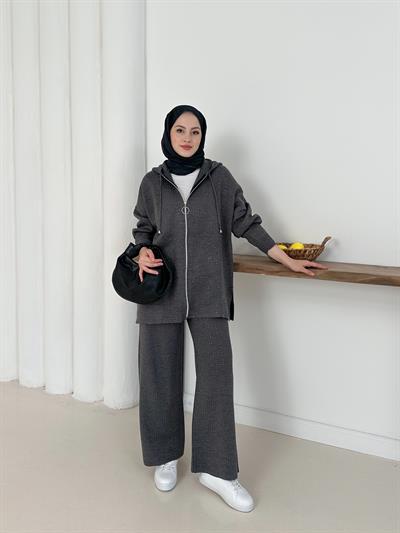 Marina Taş Detay Alt-Üst Takım - Gri