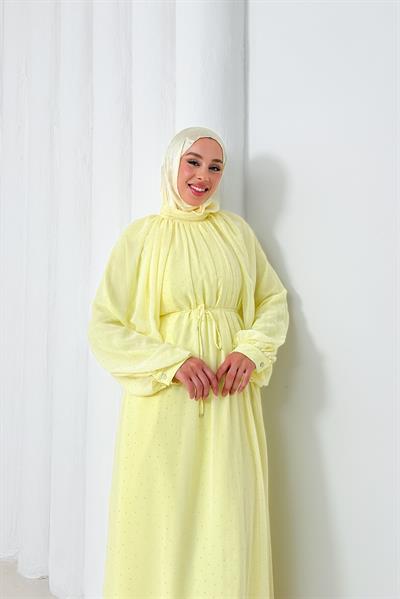 Monica Şifon Elbise - Sarı