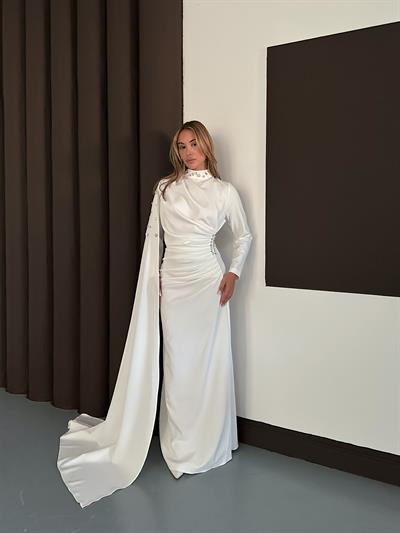 Violet Elbise - Beyaz