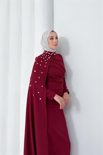 Violet Elbise - Kırmızı