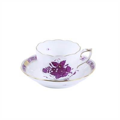 HEREND Kahve Fincanı & Tabağı 110ml Apponyi MOR