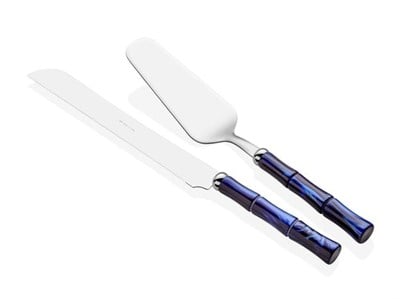 ICRS5702DRE05 - Bamboo Mavi Pasta Servis Seti