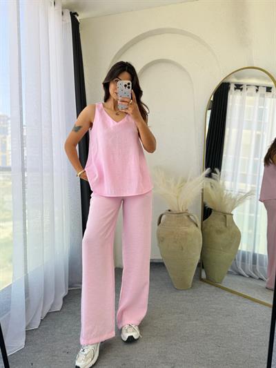 Askılı Tensel Takım Tozpembe