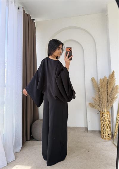 Bohem Stil Bol Takım Siyah