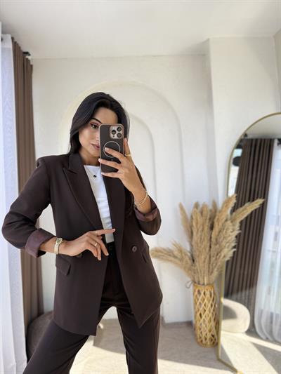 Boyfit Business Takım Acıkahve